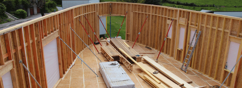 Ossature bois sur plancher de vide sanitaire