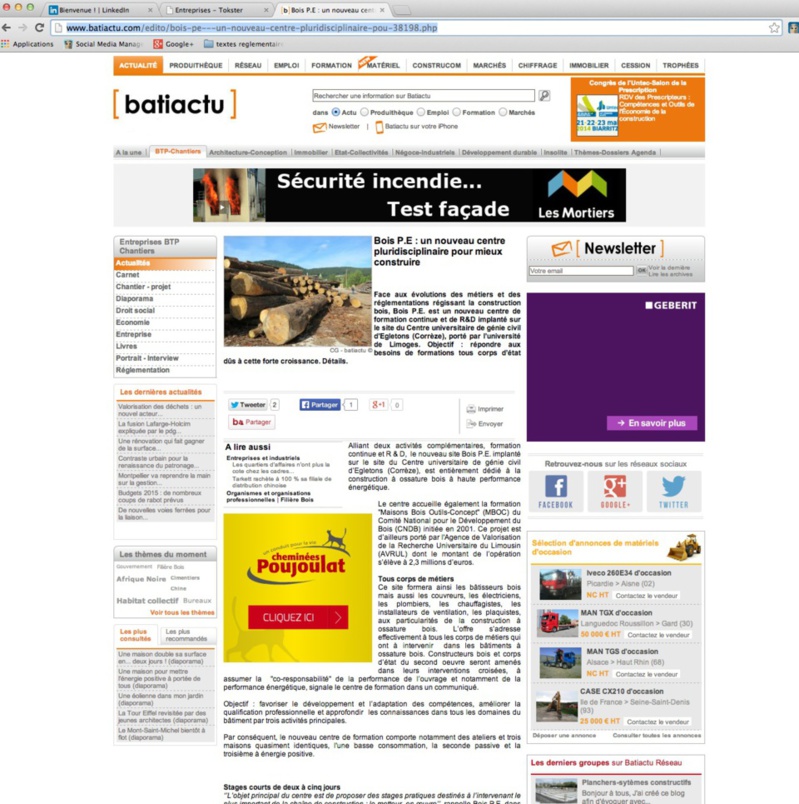 Batiactu : Bois PE : un nouveau centre pluridisciplinaire pour mieux construire Batiactu : Bois PE : un nouveau centre pluridisciplinaire pour mieux construire