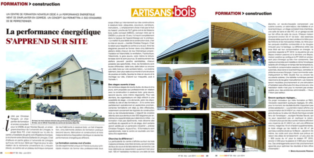 Artisans et bois : La performance énergétique s'apprend sur site Artisans et bois : La performance énergétique s'apprend sur site