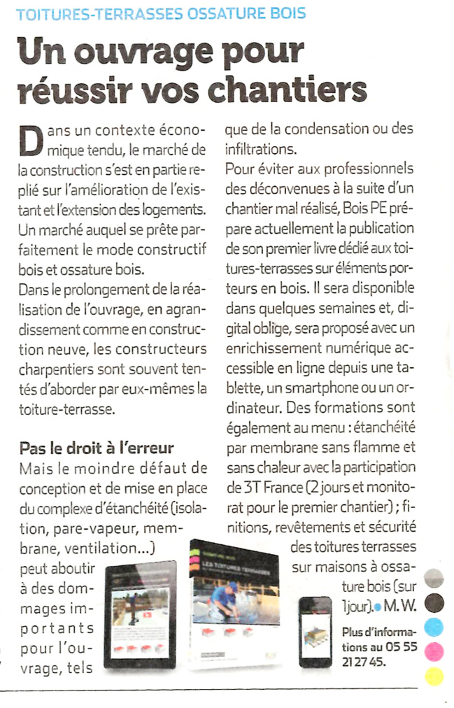 ZEPROS : Toitures terrasses bois, un ouvrage pour réussir vos chantiers ZEPROS : Toitures terrasses bois, un ouvrage pour réussir vos chantiers