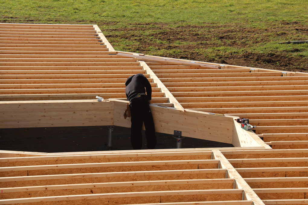 DALLE BOIS : le plancher bois de rez-de-chaussée