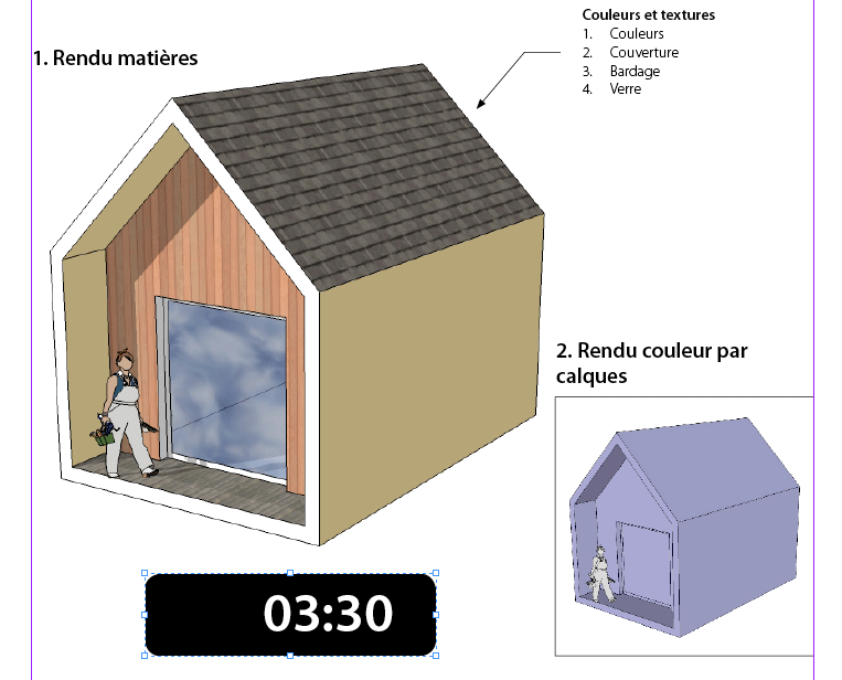 Une esquisse en 3 mn et 30 secondes chrono!