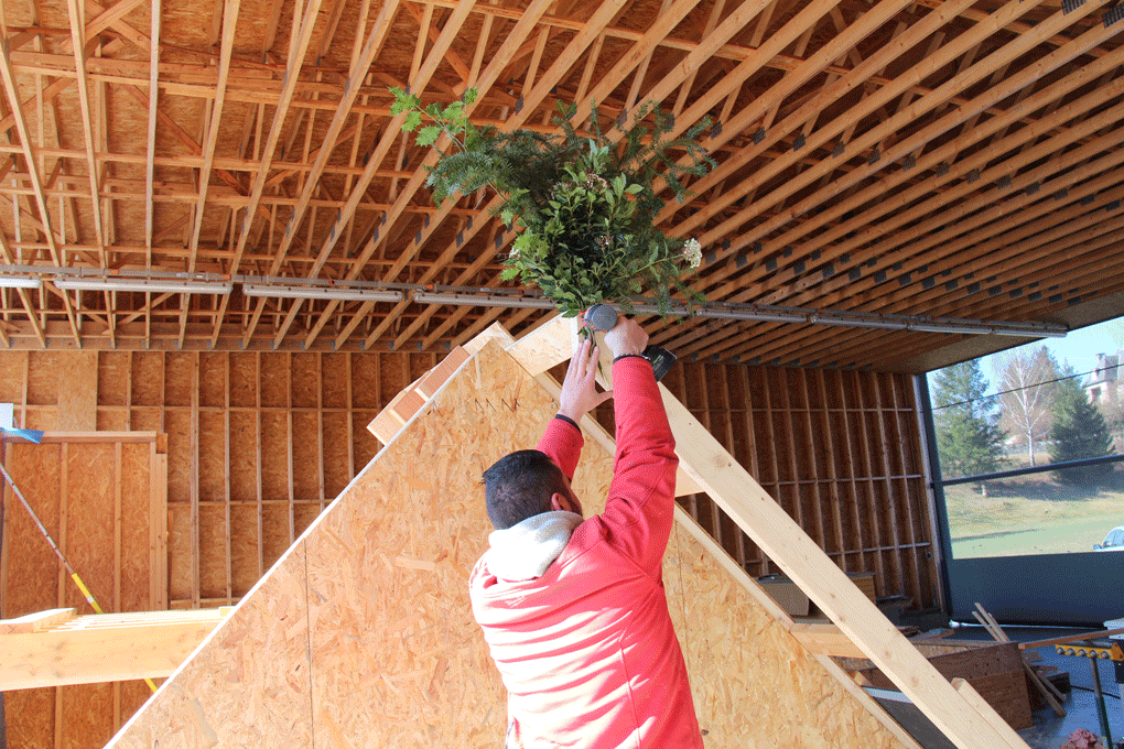 Le bouquet porte bonheur pour le maître d'ouvrage Le bouquet porte bonheur pour le maître d'ouvrage