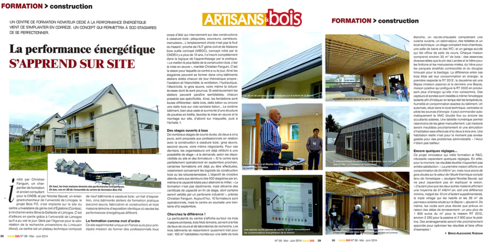 Artisans et bois : La performance énergétique s'apprend sur site