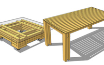 Fabriquer une table à partir du mécano MOB